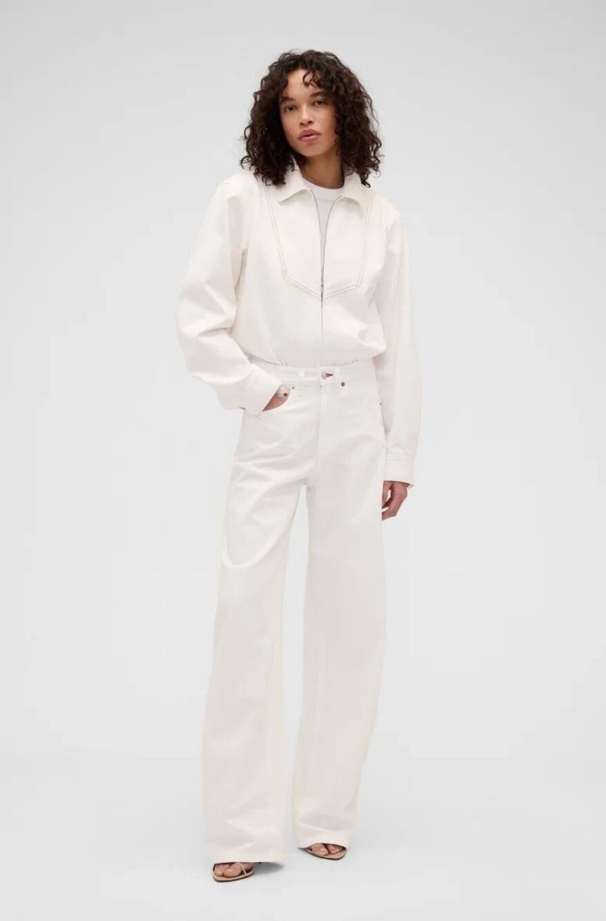 Gap x Victoria Beckham High Rise Arc Jeans Fresh White #902739